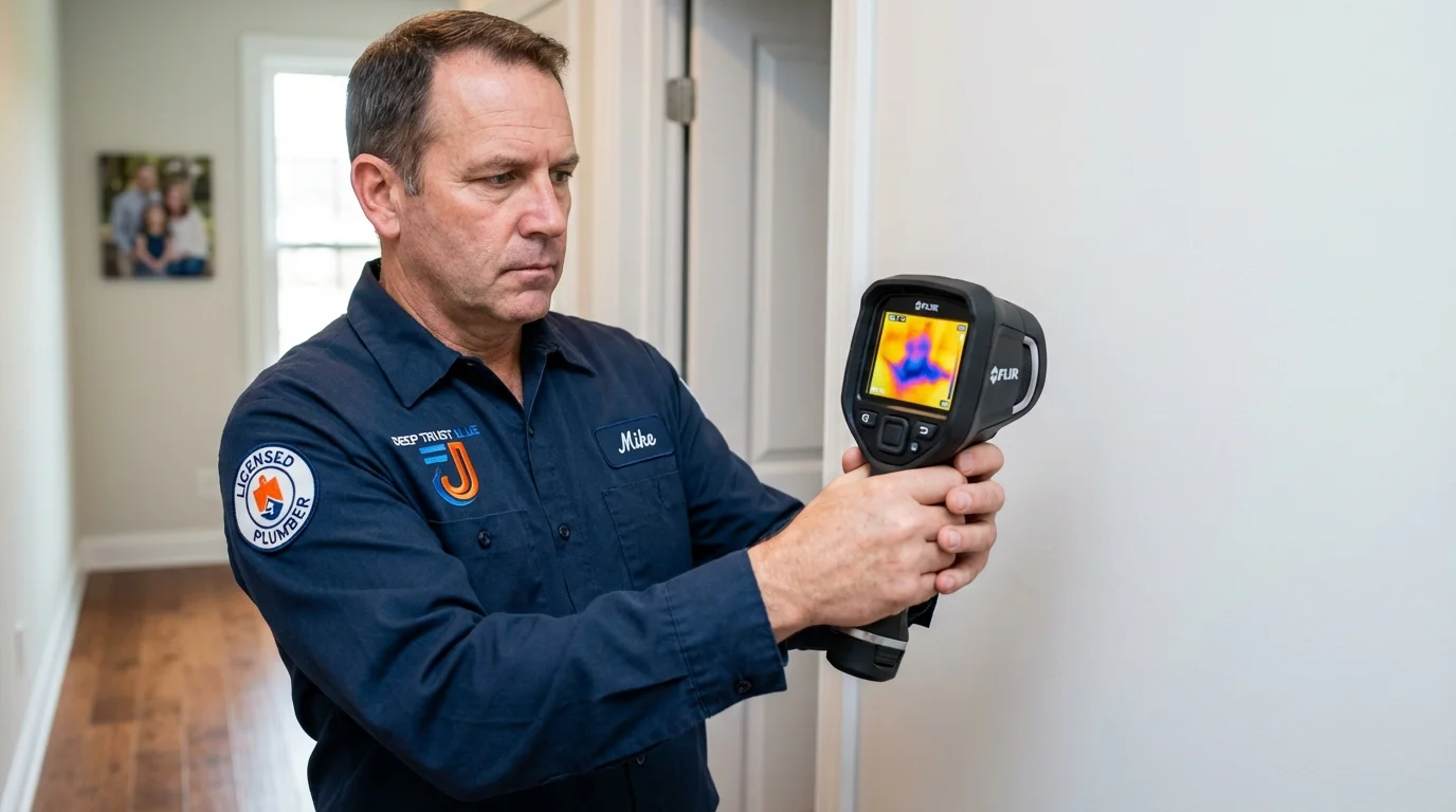 Thermal imaging leak detection by Johns Plumbing LLC in Utuado